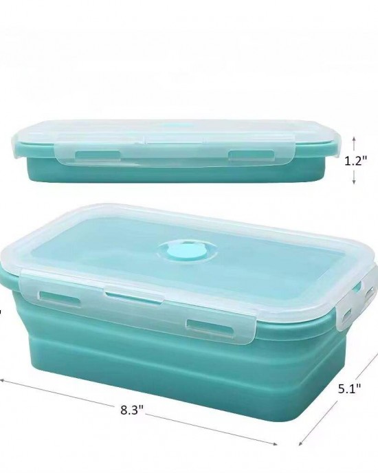 Smartpan Outdoor Portable Eco Friendly Foldable Silicone Lunch Box Rectangle Kids and Adults Lunch Box Food Container Smartpan Outdoor Portable Eco Friendly Foldable Silicone Lunch Box Rectangle Kids and Adults Lunch Box Food Container