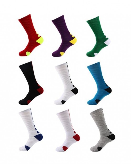 Wholesale Elite Athletic Half Cushioned Cotton Basketball Mens Crew Sports Socks Wholesale Elite Athletic Half Cushioned Cotton Basketball Mens Crew Sports Socks