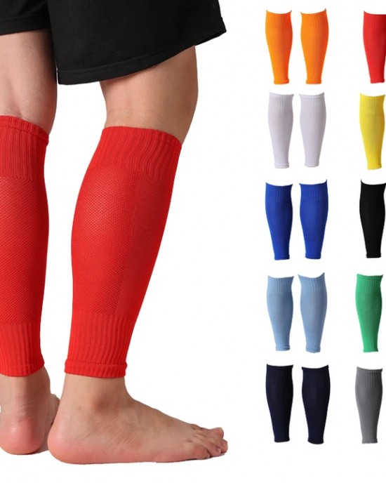 Solid Color Leg Sleeve Running Sports Socks Match Soccer Socks Outdoor Exercise Calf Compression Sleeve Solid Color Leg Sleeve Running Sports Socks Match Soccer Socks Outdoor Exercise Calf Compression Sleeve