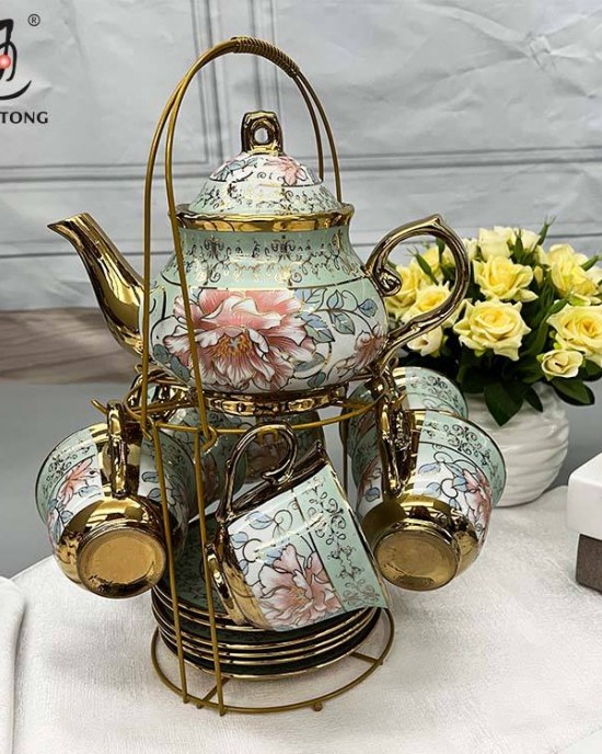 Cheap Luxury Restaurant Gold 13pcs Arabic Espresso Ceramic Coffee Cup and Saucer Set Turkish Coffee Cups Set Custom Tea Cup Set Cheap Luxury Restaurant Gold 13pcs Arabic Espresso Ceramic Coffee Cup and Saucer Set Turkish Coffee Cups Set Custom Tea Cup Set