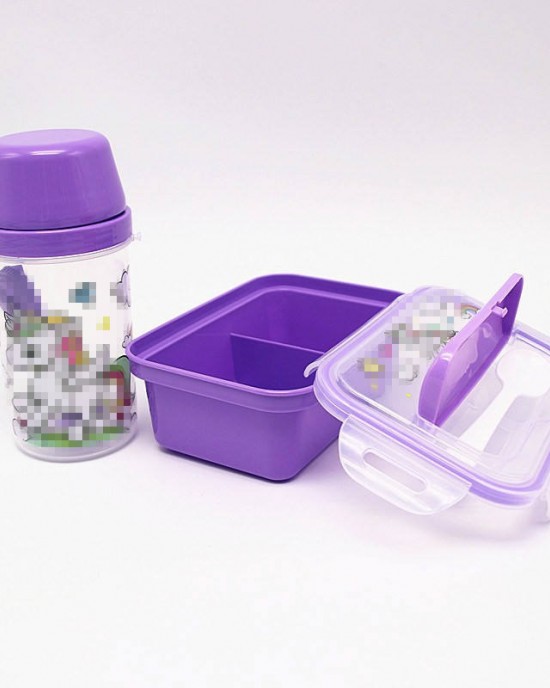 Elegant Lunch Box Plastic Food Container With Different Design For Children