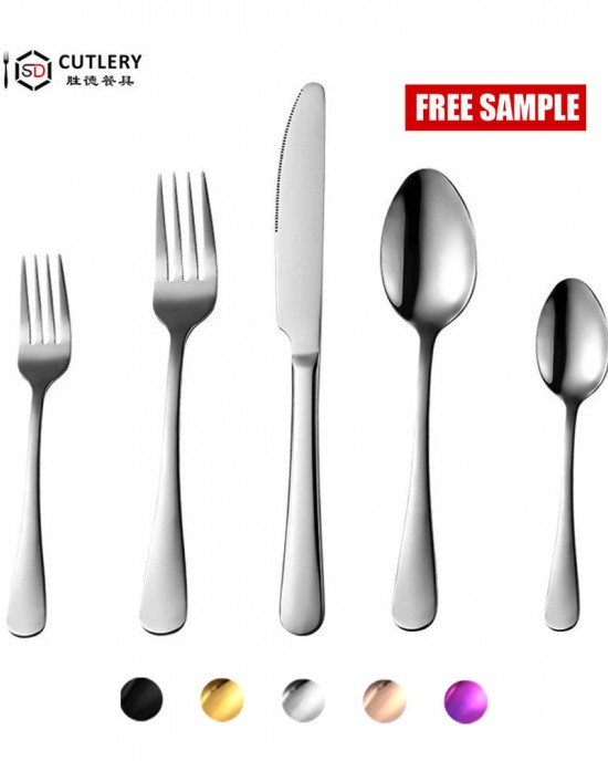 High Quality Restaurant Silverware Spoons Forks And Knife Cutlery Set Stainless Steel Flatware Set For Wedding High Quality Restaurant Silverware Spoons Forks And Knife Cutlery Set Stainless Steel Flatware Set For Wedding
