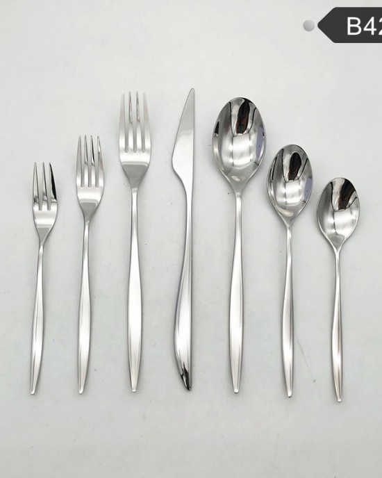 Hongda B428 Luxury Matte 18/8 Stainless Steel 304 Gold Plated Cutlery Set Wedding Flatware Set Western PVD Golden Silverware Hongda B428 Luxury Matte 18/8 Stainless Steel 304 Gold Plated Cutlery Set Wedding Flatware Set Western PVD Golden Silverware