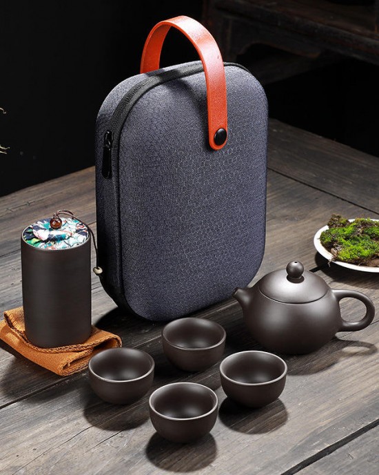 Purple Clay Tea Cups Ceramic Portable Teapot Set Outdoor Travel Zisha Tea Cups Tea Ceremony Teacup Fine Gift Kung Fu Teaware Set Purple Clay Tea Cups Ceramic Portable Teapot Set Outdoor Travel Zisha Tea Cups Tea Ceremony Teacup Fine Gift Kung Fu Teaware Set