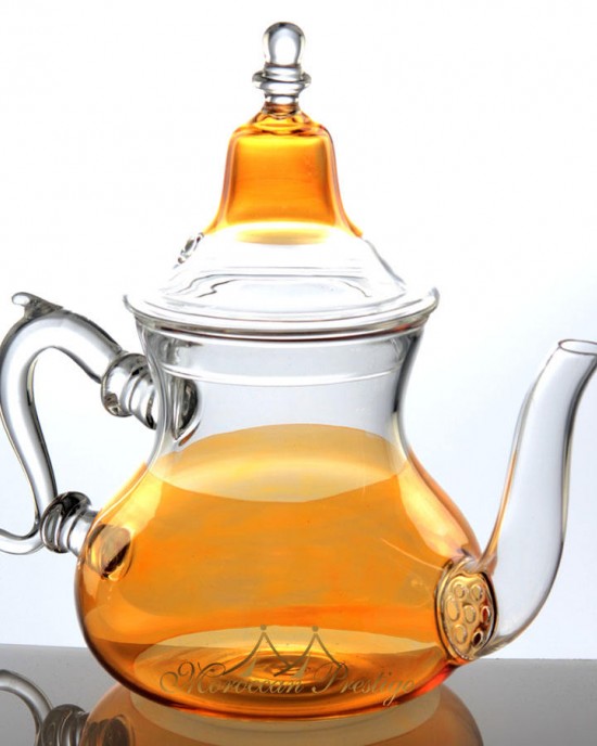 Handmade glass moroccan teapot glass teaware with customized logo and package Handmade glass moroccan teapot glass teaware with customized logo and package