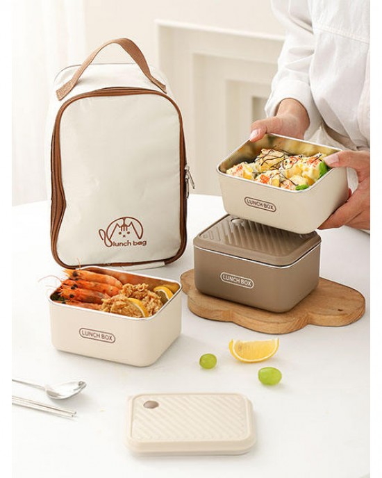 Stainless Steel 304 Food Grade Sealed Crisper Container Sealed Tiffin Bento Lunch Box With Lid Food Warmer Set Stainless Steel 304 Food Grade Sealed Crisper Container Sealed Tiffin Bento Lunch Box With Lid Food Warmer Set