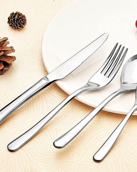 Light four-piece set High quality thickened stainless steel steak knife, fork and spoon European Western tableware Light four-piece set High quality thickened stainless steel steak knife, fork and spoon European Western tableware