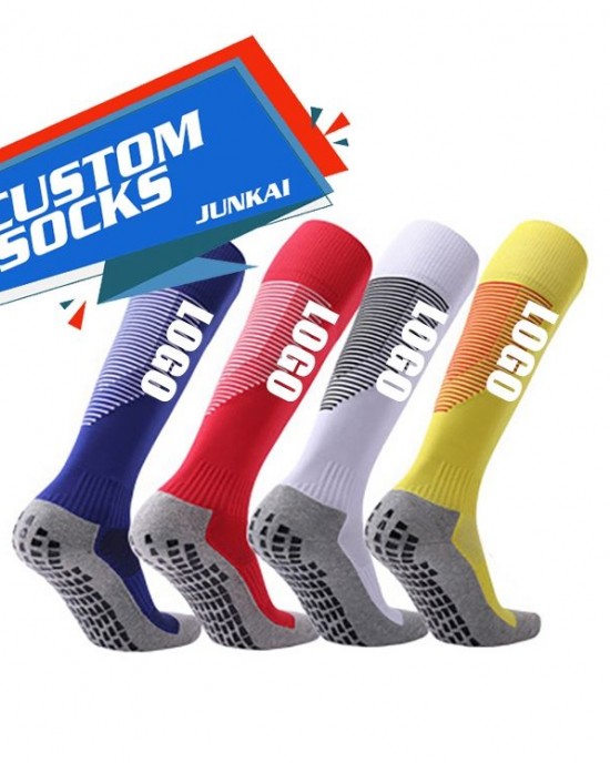 Custom Logo Design Soccer Socks Men Compression Athletic Anti Slip Grip Socks Football Custom Logo Design Soccer Socks Men Compression Athletic Anti Slip Grip Socks Football
