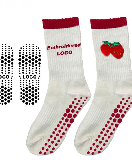 Custom Design Anti Slip Women Sport Socks Custom Logo Organic Cute Embroidery Gym Yoga Pilates Grip Socks Custom Design Anti Slip Women Sport Socks Custom Logo Organic Cute Embroidery Gym Yoga Pilates Grip Socks