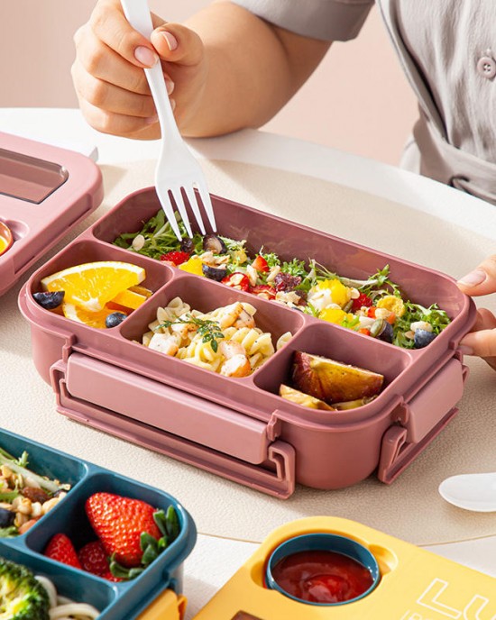 Hot Sale Four Compartments Plastic Lunch Box For Kids Hot Sale Four Compartments Plastic Lunch Box For Kids