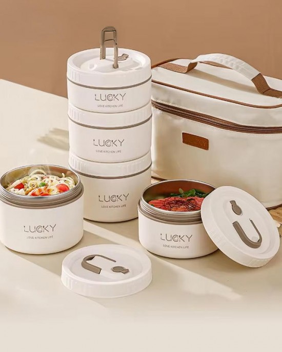 Wholesale FAMA Multi-Layer Household Outdoor Pp+Foam Filling+304 Stainless Steel Insulated Lunch Box With Insulated Storage Bag Wholesale FAMA Multi-Layer Household Outdoor Pp+Foam Filling+304 Stainless Steel Insulated Lunch Box With Insulated Storage Bag