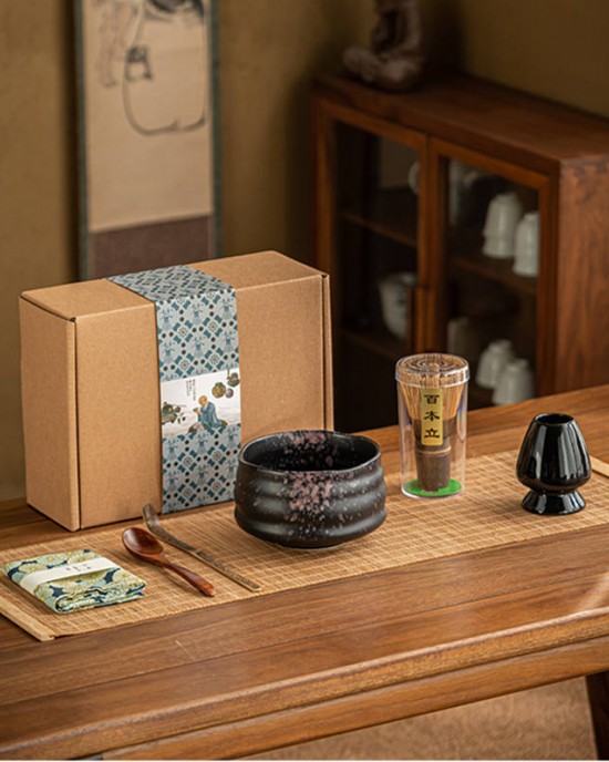Hot Selling Harmony Wholesale Japanese Tea Gift Set Song Dynasty Ceremonial Matcha Bowl Cup Set Bamboo Whisk Paper Box Hot Selling Harmony Wholesale Japanese Tea Gift Set Song Dynasty Ceremonial Matcha Bowl Cup Set Bamboo Whisk Paper Box