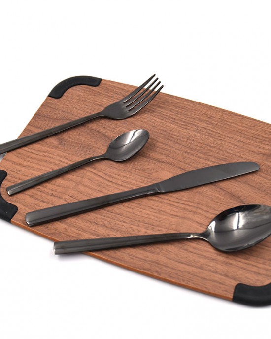 Luxury Tableware Knife Sets Cutlery Spoon Dinnerware Stainless Steel Black Flatware Set Spoon and Fork Set Gift for 12 People Luxury Tableware Knife Sets Cutlery Spoon Dinnerware Stainless Steel Black Flatware Set Spoon and Fork Set Gift for 12 People